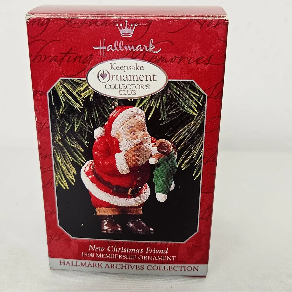 Hallmark Keepsake “New Christmas Friend” Ornament 1998 Collector’s Club